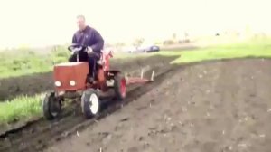 ?✔️Боронование минитрактором/самодельная борона