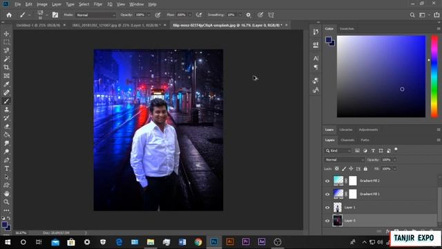 Photoshop Portrait Brush Effects | Layer Mask Method | Photo tutorial смотреть онлайн