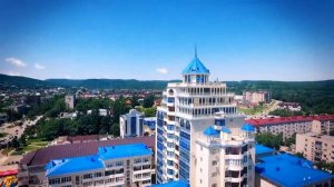Город Горячий Ключ с высоты птичьего полёта