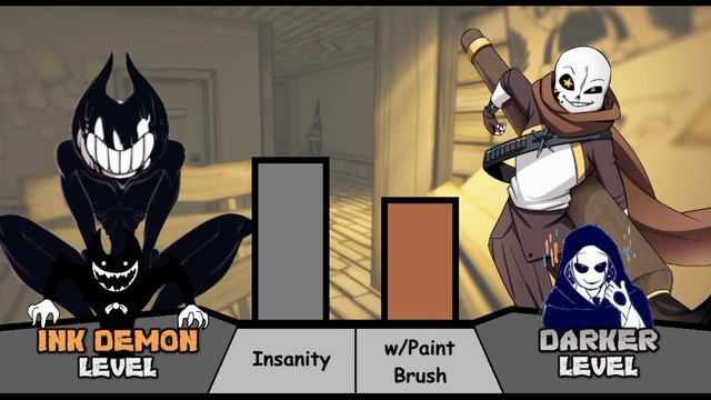 INK!Demon VS INK!Sans Power Levels смотреть онлайн