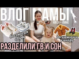 Разделили ГВ и сон! | Босоногая обувь | Расхламление шкафа | Влог мамы (102)