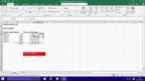 Excel 2016 from Scratch. Exercise - Multiply cell values