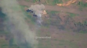 Третий ракурс попадания по БМП-2 ВСУ в районе пос. Сакко и Ванцетти, Соледар/Another angle of strike