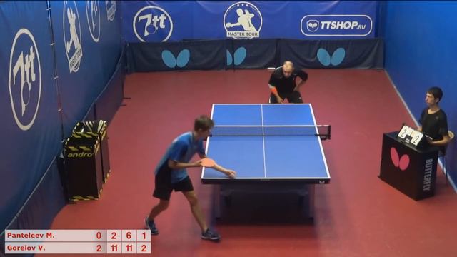 Настольный теннис матч 260620 15 17:30 Пантелеев Михаил Горелов Валерий смотреть онлайн