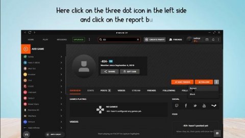 How to Report Player in FACEIT | report someone on faceit
