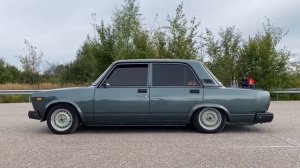 Обзор на ваз2107,на пневме.