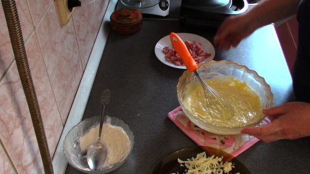 Сырные Вафли с ветчиной/вкусный и сытный завтрак