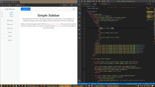 (Bangla live coding session) Code with me - React Router Sidebar: 2.4 смотреть онлайн