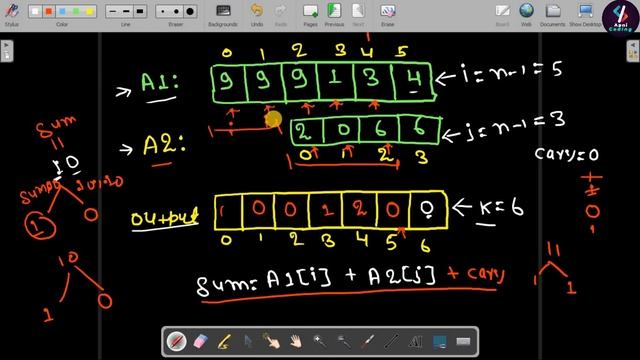 Q50- Sum of two array in java #hindi  | Sum of two arrays | Write a program to add two array