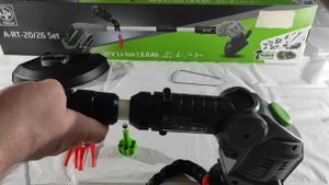 Триммер Аккумуляторный Lux-tools 20V 1POWER SYSTEM обзор АКК инструмента. Обзор №1 / блок  №1