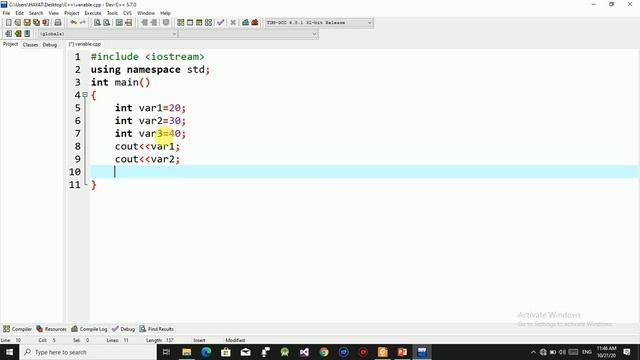 How to use endl in C++ for new Line смотреть онлайн