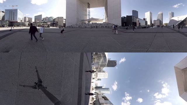 360 video: Great Arch of Defense, Paris, France смотреть онлайн