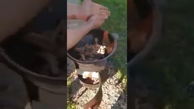 Думляма (домляма) в казане на костре. Легко и быстро. Просто кайф!!! смотреть онлайн