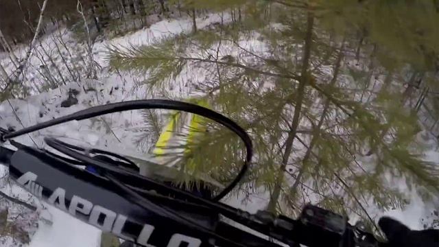 Покатушка по снегу на шипах!!! BSE 250, Apollo 125!!! смотреть онлайн