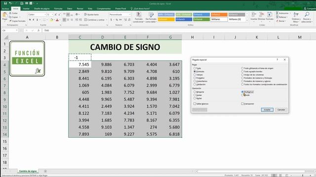 Cómo CONVERTIR VALORES POSITIVOS EN NEGATIVOS en Excel en 1 SEGUNDO смотреть онлайн