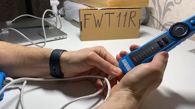 Тестер витой пары FWT11R с разъёмом RJ-45 с функцией поиска скрытой проводки смотреть онлайн
