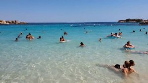 Walking Playa de Illetes beach, Mallorca (Majorca), Spain 4K