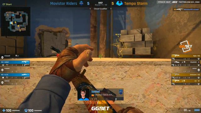 (Ru) GG.BET Shuffle | BO3 | Movistar Riders vs Tempo Storm | @c0sta & @norov_ucc | map 2 | de_mirag смотреть онлайн