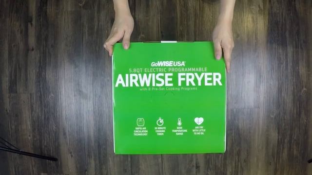 Unboxing of the GoWISE USA 5 8 Quarts 8 in 1 Electric Air Fryer смотреть онлайн