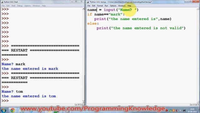 Python Tutorial for Beginners 10 - Python elif and nested if Statements