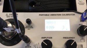 Seismic Vibration Sensor Calibration via Portable Vibration Calibrator