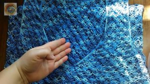 Пляжная туника. Вязание крючком. Показ на двух моделях.