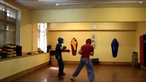 Учебные Бои.Школа кунг фу в Москве.