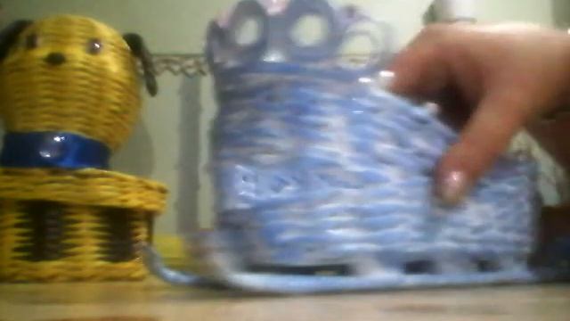 Новогодние подарки(плетение из бумажной лозы)