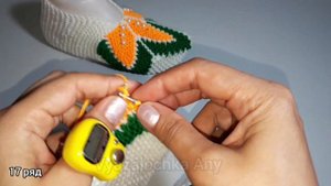 Вяжем вместе следочки "Осенние листья"/Knit together tracks "Autumn Leaves" #вязание #спицами #узор