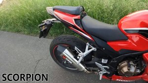 Honda CBR500R 2022 Stock vs Scorpion Exhaust Slip On