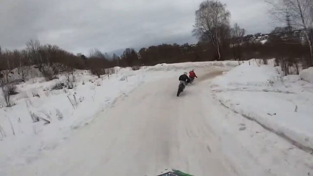 Мотокросс Обнинск 30.01.21 Опен 35+ 1ый заезд смотреть онлайн