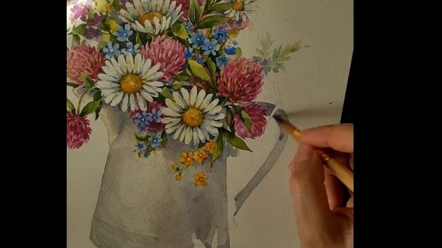 Рисую букет с клевером ускоренная версия смотреть онлайн