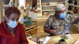 Carlos Laate of Zuni Pueblo Live pottery making demo 8.28.2020