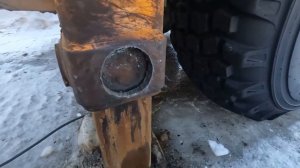 jcb. Восстановление резьбы аутригера