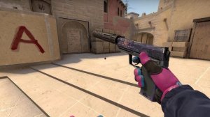 USP-S Black Lotus Battle-Scarred Showcase