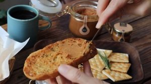 Тост с медом-суфле  грецкий орех