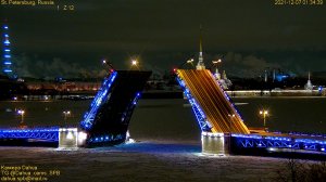 Первая разводка Дворцового моста в Санкт-Петербурге в 2022 году состоится в 1-10 17 марта.