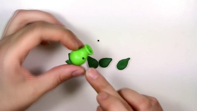 Мастер-класс: Горохострел из полимерной глины FIMO kids \ Peashooter - polymer clay tutorial