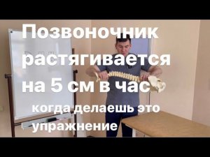 Позвоночник растягивается на 5 см в час если это упражнение делаешь