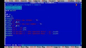 Format Specifiers Example, Numerical Format Specifiers in C, %d, %o, %x, Convert Decimal to Octal.