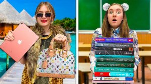 Богатая VS Бедная Школьница !