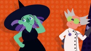 Five Little Monsters Jumping on the Bed - The Kiboomers Preschool Circle Time Halloween Song