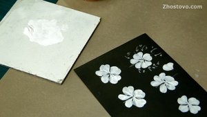 Урок 03. Учусь рисовать Жостово. Два варианта Пятилистника. Жостовская роспись для начинающих