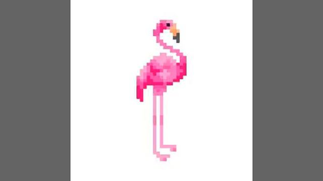 Фламинго/ РИСУНКИ ПО КЛЕТОЧКАМ