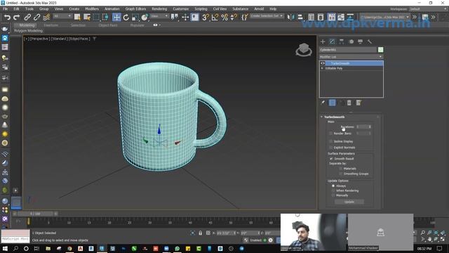3ds max - Coffee Cup modeling tutorial in Hindi || Deepak Verma смотреть онлайн
