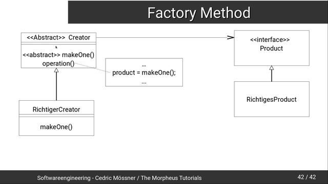 Softwareengineering Tutorial #24 - Die Factory Method