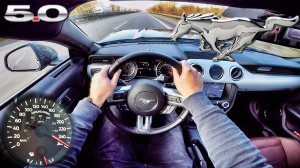 Ford Mustang GT 5.0 УСКОРЕНИЕ И ВЫСОКАЯ СКОРОСТЬ POV Тест-драйв