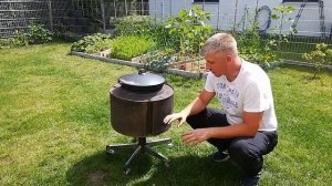 Вертел,тринога и печь из стиральной машины своими руками