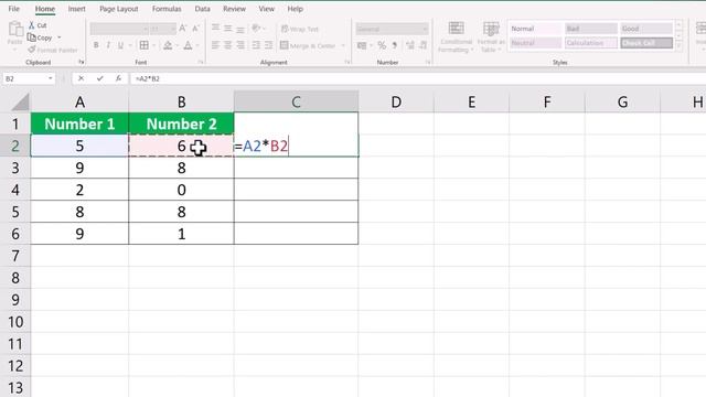 How to Multiply Numbers in Excel | Excel Tutorial in Hindi | @AiHintsHindi