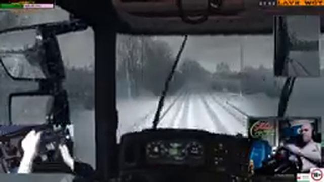 Euro Truck Simulator 2 (28.12.2018) Зимний мод с улучшенной графикой в мультиплеере смотреть онлайн